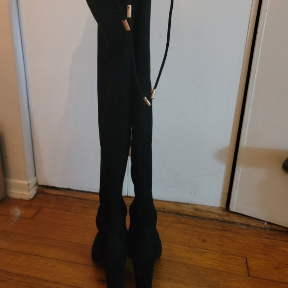 Journee Collection black Maya over the knee boots size 6WC - Picture 3 of 5